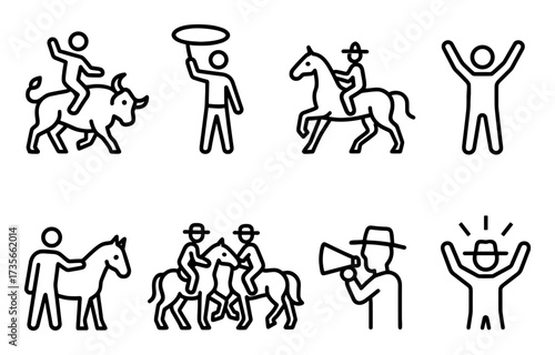 Rodeo Activities Icons