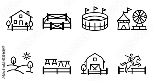 Rodeo Places Icons