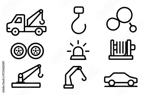 Tow Truck Icons