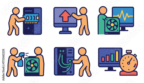 Computer Upgrade Icons