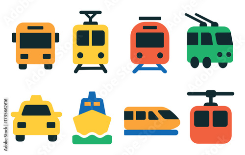 Public Transport Icons