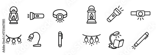 Minimalist Lighting Icons
