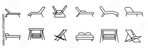 Minimalist Garden Furniture Icons