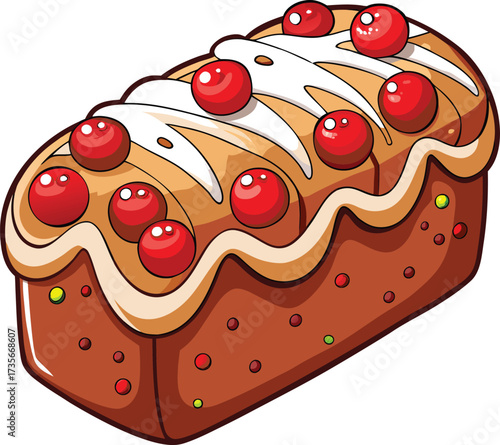 Christmas Fruitcake Traditions rich cake with candied peel and nut decoration