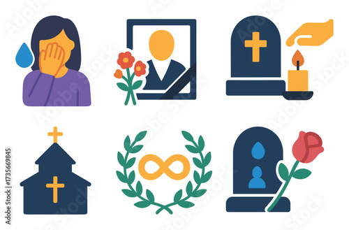 Funeral Ceremony Icons