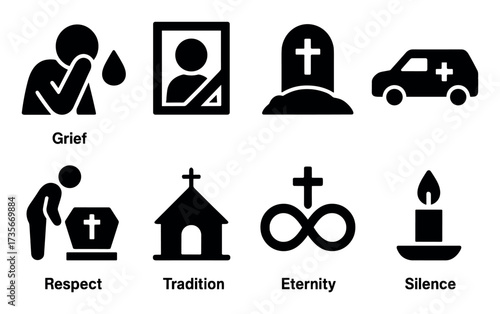 Funeral Icon Grid