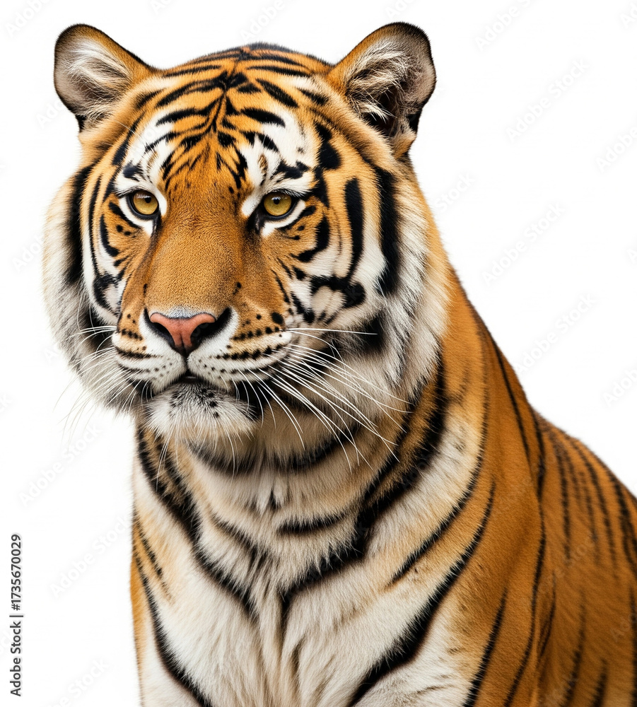 Obraz premium tiger isolate on a white background