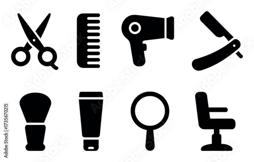 Haircare Icon Set
