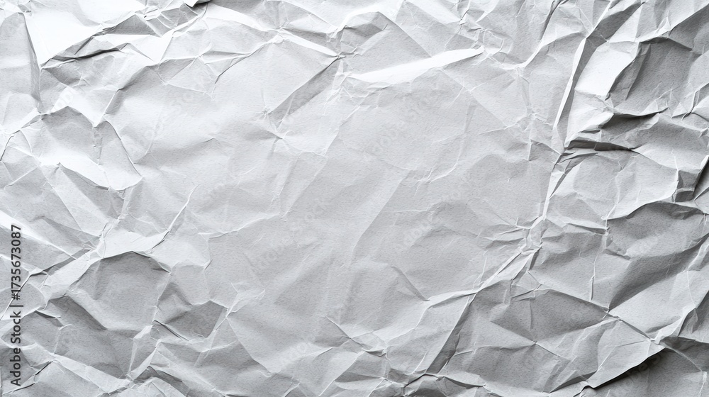Obraz premium An elegant depiction of a grey crumpled paper background with a complex layering of textures, giving it a contemporary feel suitable for modern promotions. The balanced composition ensures ample