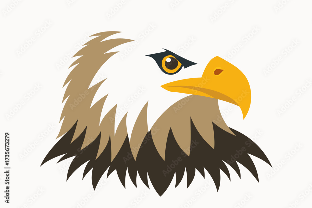 Obraz premium eagle head vector