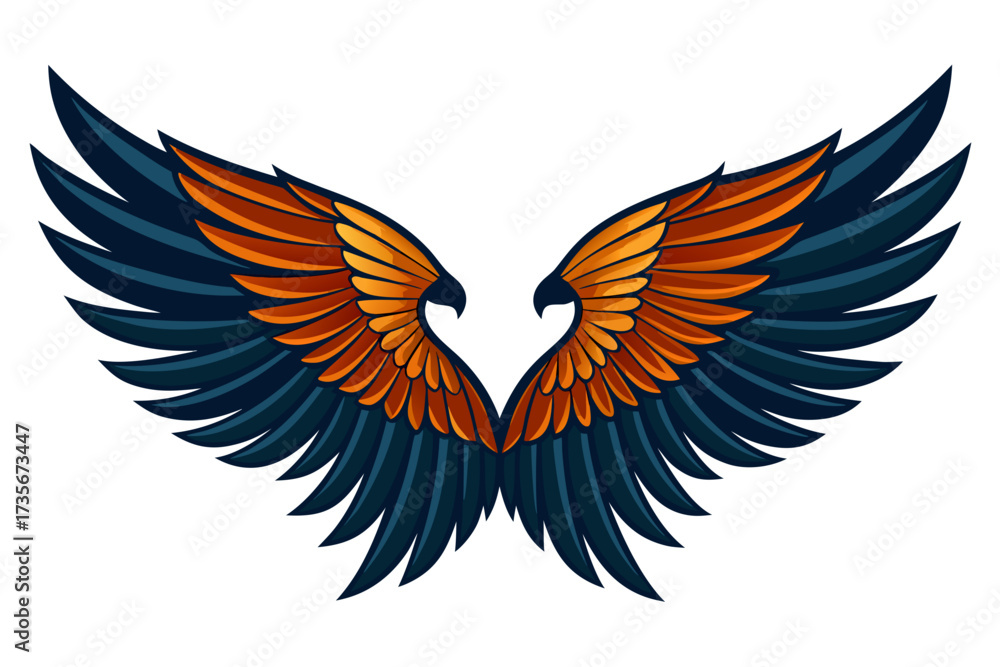 Obraz premium heart with wings