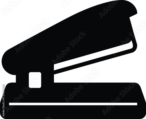 Stapler silhouette vector art illustration