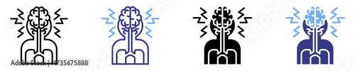 stroke icon set multiple style