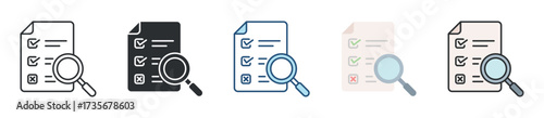 Survey Icon Set Multiple Style Collection