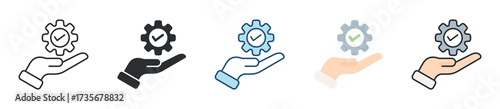 Responsibility Icon Set Multiple Style Collection