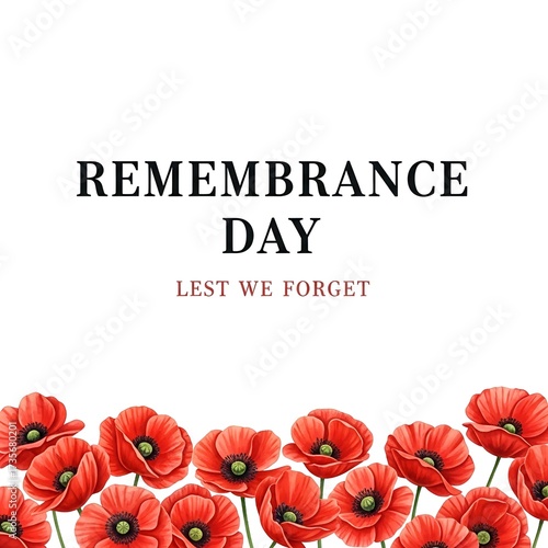 A solemn tribute to brave heroes on Remembrance Day, featuring vibrant red poppies, the Canadian flag, and symbolic military elements, honoring sacrifice and memory