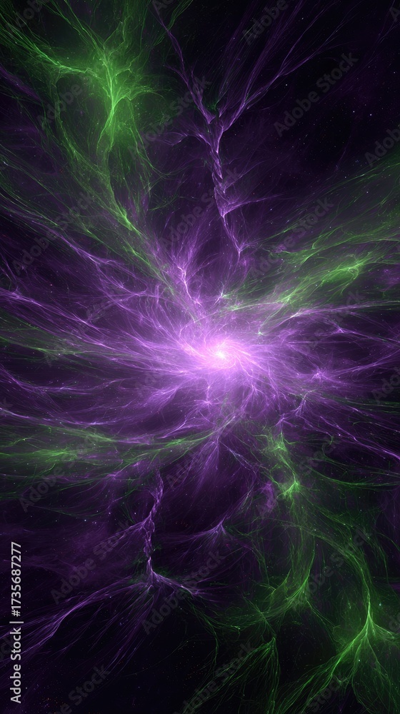 Obraz premium Abstract Colorful Spiral Nebula