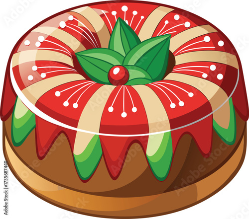 Christmas Fruitcake Traditions rich bundt cake with glazed nuts and fruit