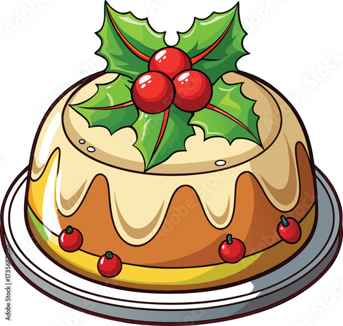 Christmas Fruitcake Traditions square slice with nuts and colorful candied fruits