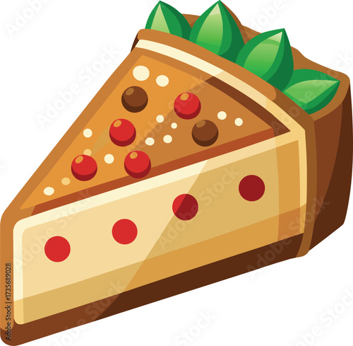 Christmas Fruitcake Traditions square cake slice with candied peel and nuts