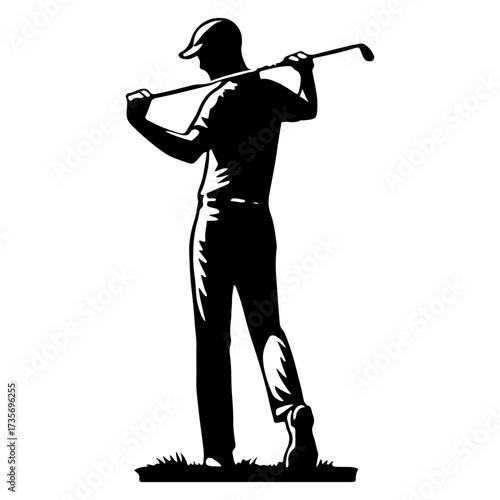 Male Golfer Stretching Before A Round