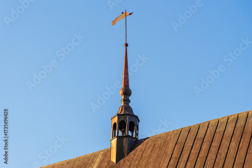 Tower on the roof of Konigsberg Cathedral on Kanta or Kneiphof Island. Kaliningrad. Russia