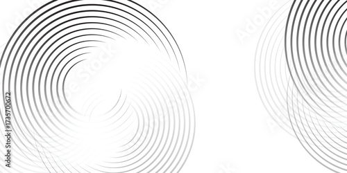 abstract background. black circle lines pattern. Futuristic technology concept. Suit for cover, poster, banner, brochure, header,
