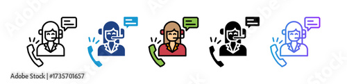 Customer Support multiple icon