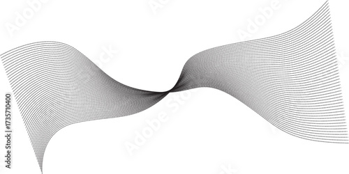 Black and white paper clip art is an abstract metal object isolated on a white background like shiny kitchen silverware