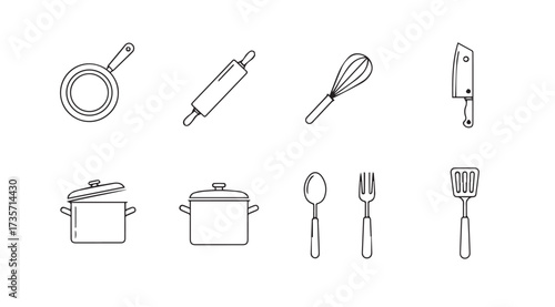Vector art of kitchenware