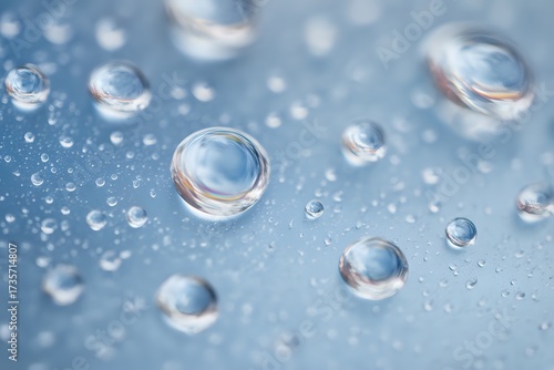 Wallpaper Mural Reflective Surface with Distorted Water Droplets Torontodigital.ca