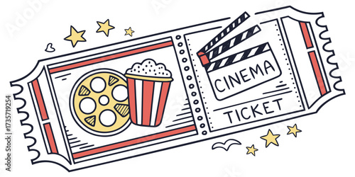 vector illustration of tickets