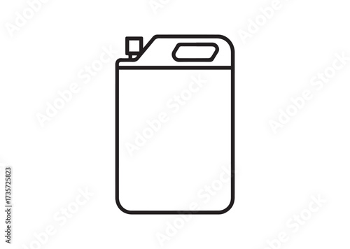 Canister line art vector
