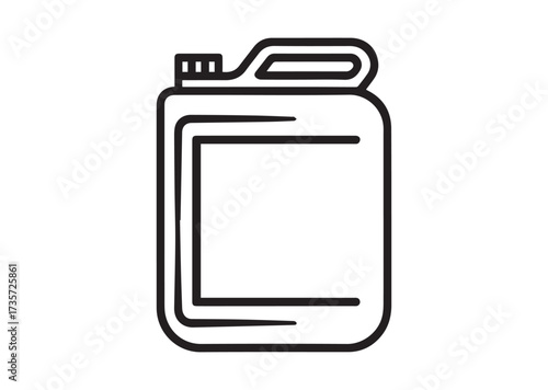 Canister line art vector