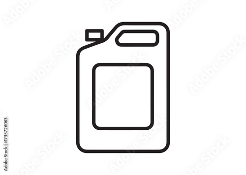 Canister line art vector
