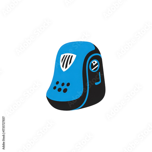 Blue And Black Backpack Design