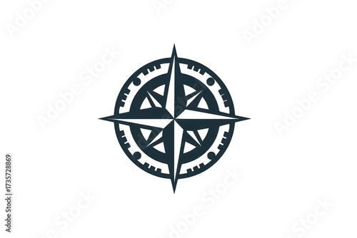 Dark Compass Rose Design