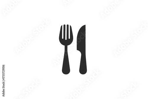 Dark Silhouette Fork And Knife