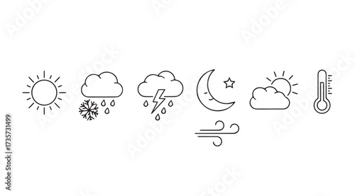 Vector art of weather