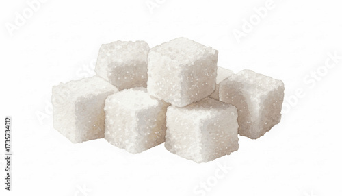 Sweet Geometry Sugar Cubes isolated watercolor vector illustration svg
