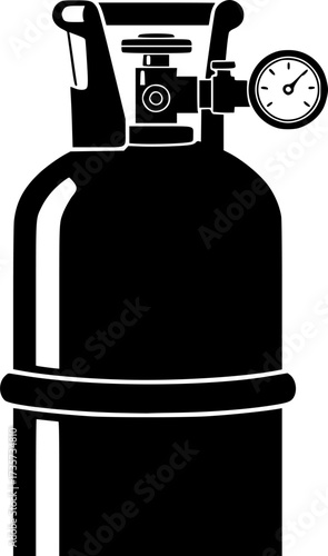 Gas cylinders icon design illustration. icon concept in flat
