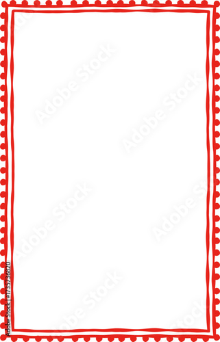 Whimsical Doodle Frames and Borders. Vector Wavy Decorative Frames  with Hand-Drawn Lines and Coquette Charm for Christmas, Valentines day, birthday, menu, bachelorette party design line art.