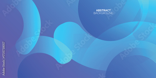 Abstract background with glowing wave. Shiny moving lines design element. Modern blue gradient flowing wave lines. Futuristic technology concept.