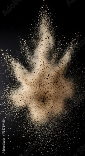 Abstract Explosion of Flour or Powder.