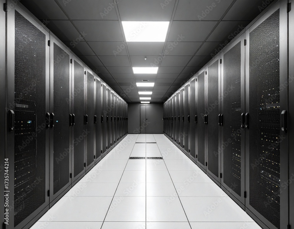 Fototapeta premium The orderly internal structure of the data center