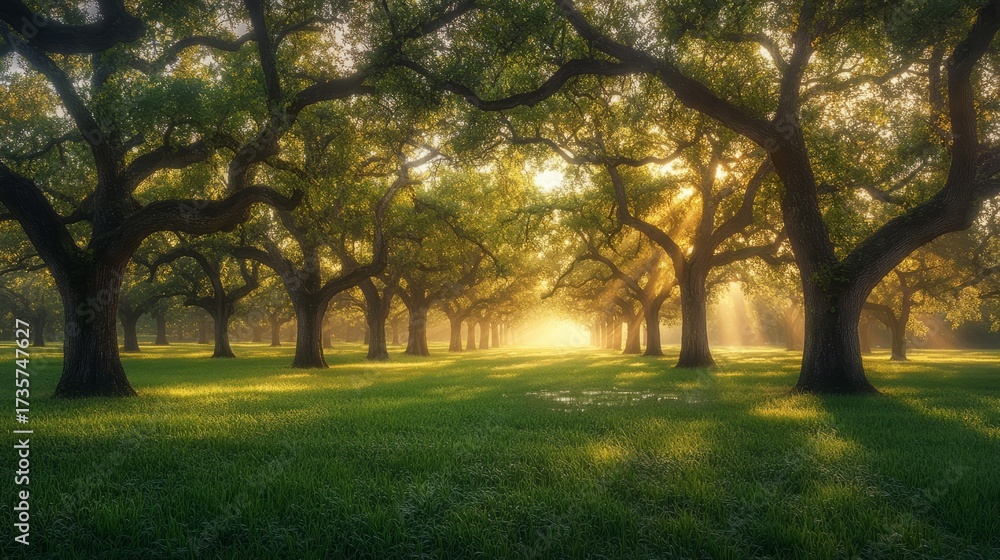 Fototapeta premium morning in the park