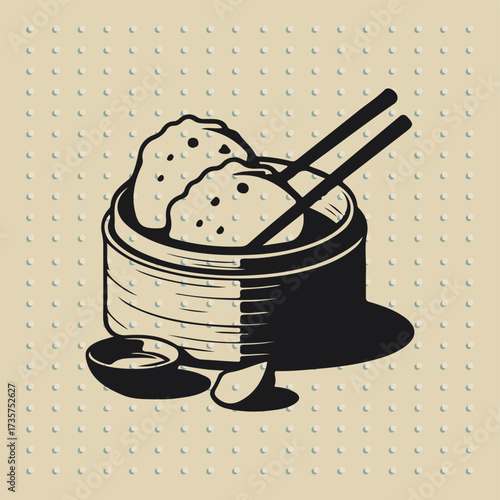 vector " dimsum " illustration vector Design white background