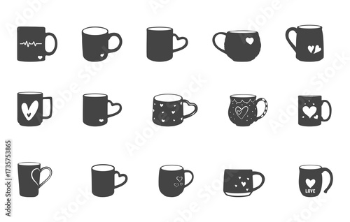 Heart coffee cup svg, Coffee cup with heart svg, Coffee cup svg, Coffee mug silhouette, Coffee mugs svg, Cups with heart svg, Mug with heart silhouette. 