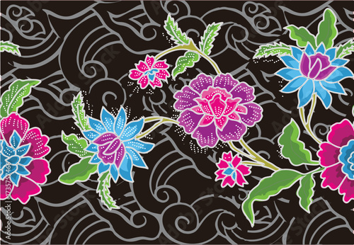 Indonesian batik motif, Batik is a technique of wax-resist dyeing applied to whole cloth, or cloth made using this technique originated from Indonesia