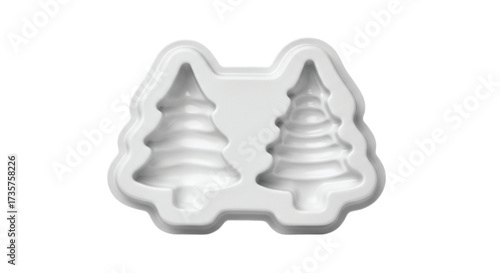 Festive silicone mold for baking Christmas tree shaped treats